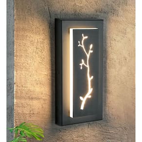 Luz de parede LED Tewei Outdoor Indoor 30cm 9W 720lm 3000K preta