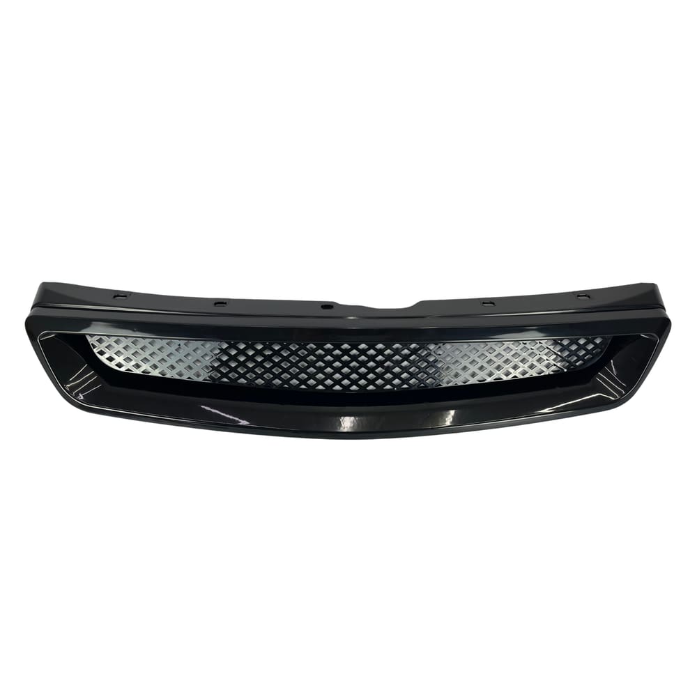 Grade frente Honda Civic Type R 1999 2000 Preto Metálico Abs