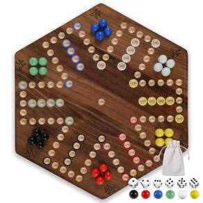 Jogo de tabuleiro Wahartoly Fast Track Aggravation 20 polegadas Wood