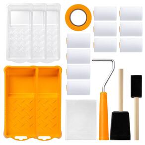 Kit de rolos de pintura Mister Rui com 20 rolos de espuma de 2 cm ou mais acessórios