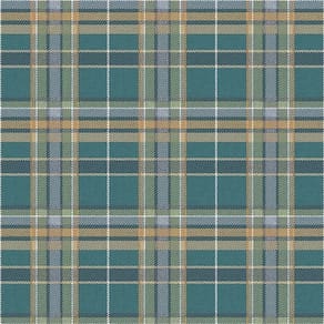 Papel de Parede Botany House Xadrez Verde 15576