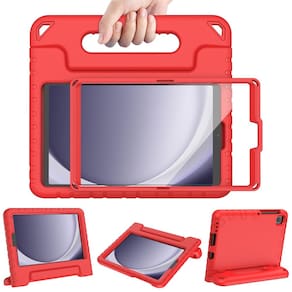 Capa AVAWO Kids para Samsung Galaxy Tab A9 8.7 2023 vermelha