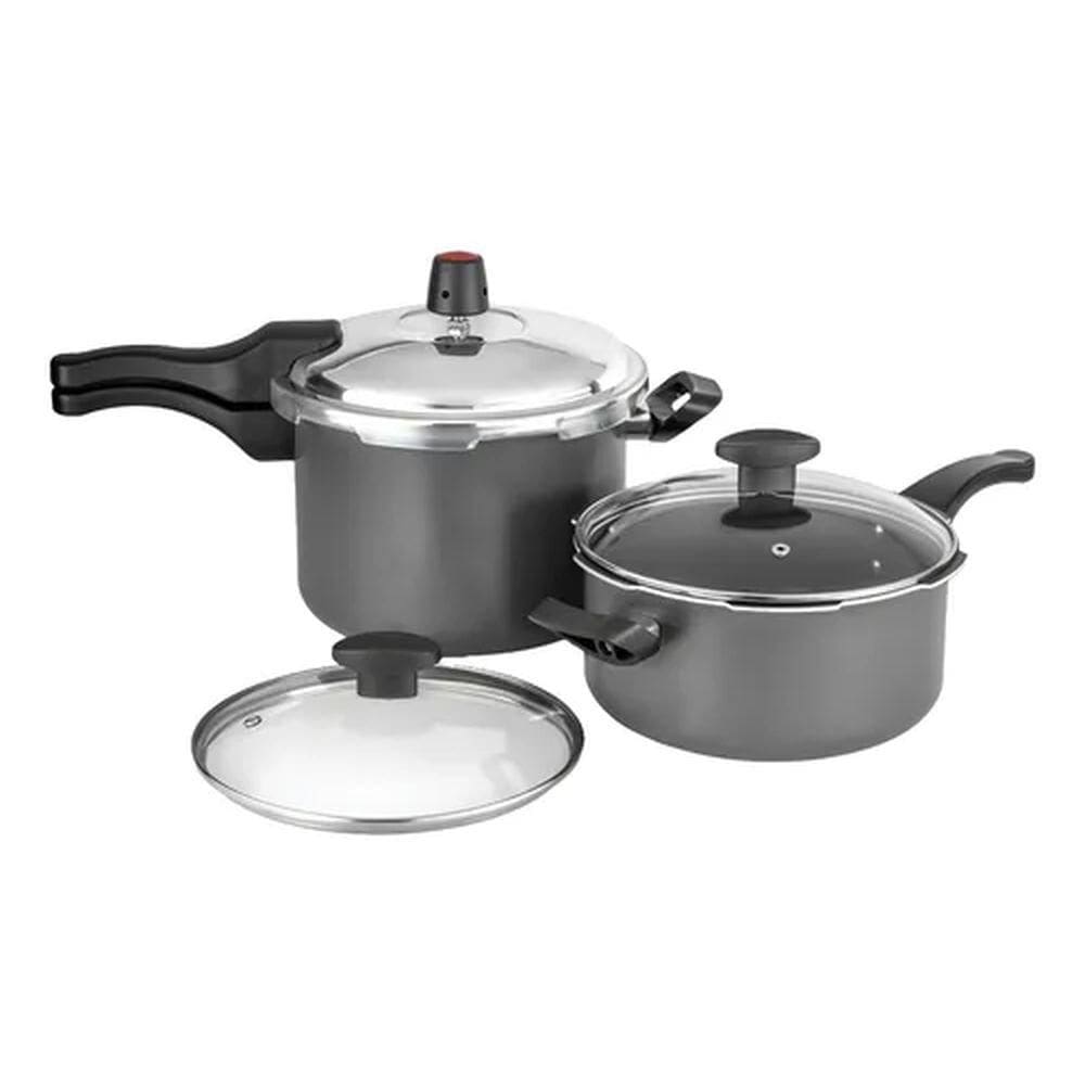 Kit 2 Panelas de Pressão 4,5L/3L 7524 Grafite - Cozillar