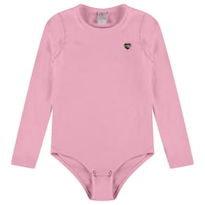 Body Collant Térmico Infantil Ultra Comfort Rosa Chiffon Costão