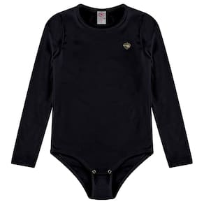 Body Collant Térmico Infantil Ultra Comfort Preto Costão