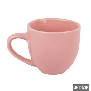 Caneca de Porcelana 95ml Rosa Lisa - Tudo em Caixa