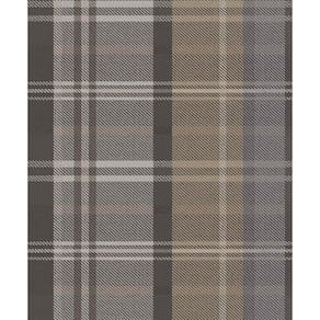 Papel de Parede Botany House Xadrez Cinza Escuro 15569