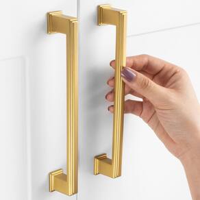 Alça de tração de gabinete ASKANO Brushed Gold Stepped ZP2206 160 mm