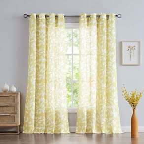 Cortinas Treatmentex semi-transparentes para sala de estar 240x240cm brancas