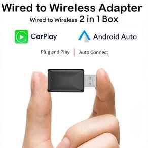 Adaptador automático sem fio CarPlay Android para rádio automotivo Autêntico