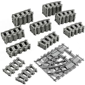 Trilhos de trem Mannidoo Classic City 54 Pieces Railroad