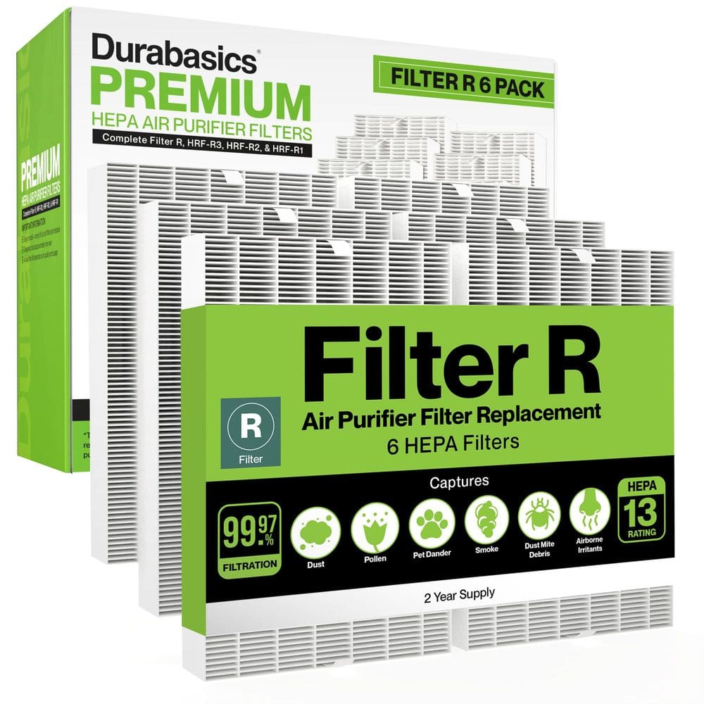 Filtros HEPA Durabasics compatíveis com o purificador de ar Honeywell