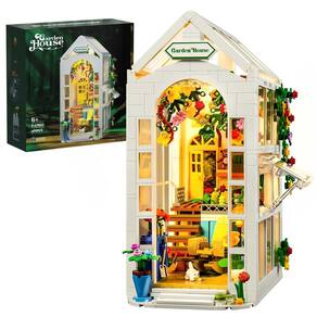 Conjunto de construção IVVTNHZ Flower House com luzes LED 699 peças
