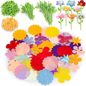 Buquês de flores em tecido Toyly DIY, conjunto de brinquedos e acessórios