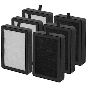 Pacote de 6 filtros de reposição para purificador de ar para Levoit LV-H128