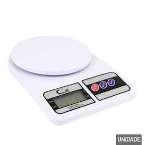 Balança de Cozinha Digital 10kg Branca - Tudo em Caixa