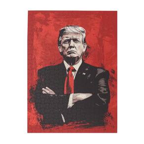 Quebra-cabeça Trump 500 peças para adultos e crianças com pôster