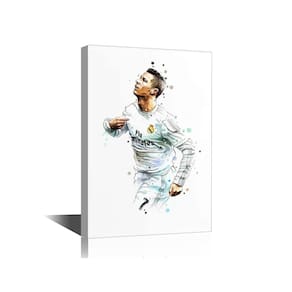 Arte de parede em tela TISHIRON Football Starabstract 40x60cm