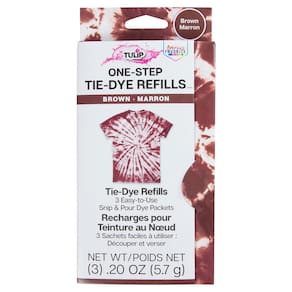 Pacotes de recarga de tinta Tulip One-Step Tie-Dye Kit Brown