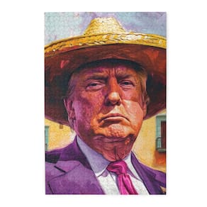 Quebra-cabeça Straw Hat Trump 1000 peças para adultos e crianças