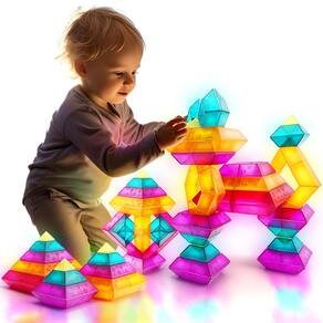 Conjunto de blocos de construção Make Kids Smile Bubble Fun 30 unidades de 2 a 6 anos