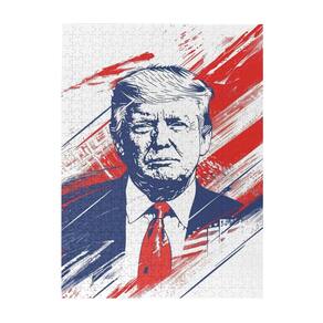 Quebra-cabeça Trump 500 peças para adultos e crianças com pôster