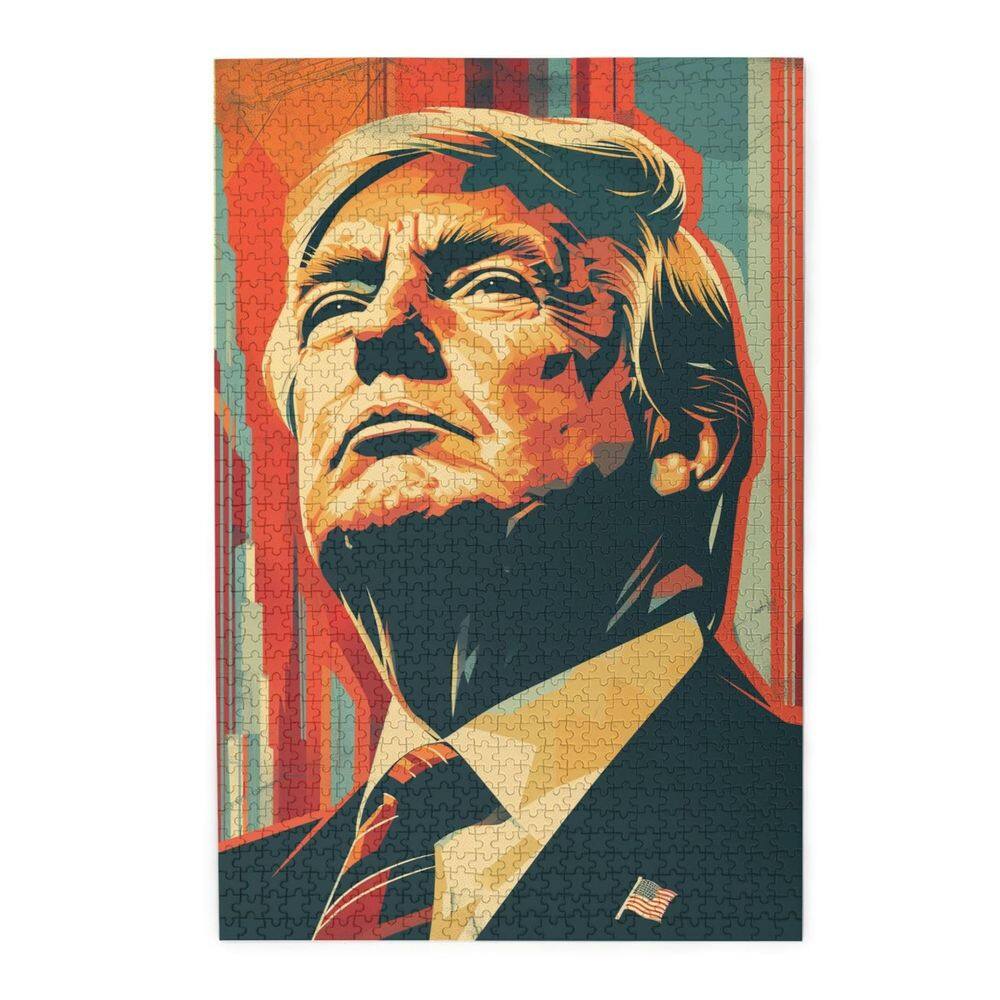 Quebra-cabeça Proud Trump 1000 peças para adultos e crianças