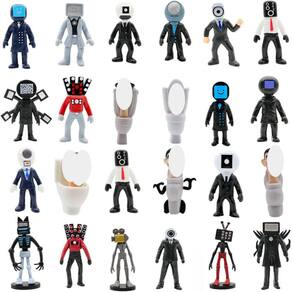 Figure Doll Set Toilet Cameraman Horror Game, 24 unidades para crianças
