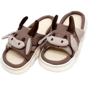 Pantufas Sapatos Chinelo De Inverno Vaquinha Pelúcia Macio