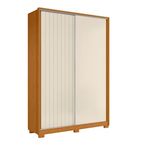 Guarda Roupa Solteiro 160cm Rizatto Flex A02 Off/Cinamomo - Mpozenato