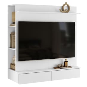 Painel TV 42 Pol Suspenso com Closet 108cm Mimo A02 Branco - Mpozenato