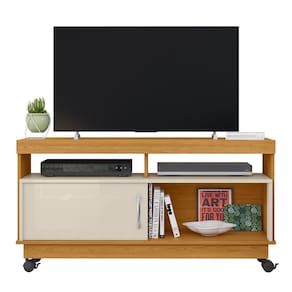 Rack Bancada de TV 50 Pol 121cm Rute Z10 Off/Cinamomo - Mpozenato
