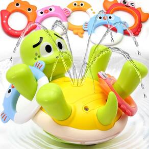 Aspersor de tartaruga recarregável Sizobi Bath Toys para crianças de 1 a 6 anos