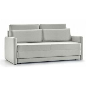 Sofá-Cama 3 Lugares MH-1606 Herval 176 cm Colchão Casal Linho Cinza C
