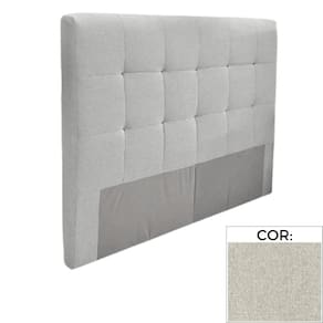 Cabeceira MH-2680 Herval Estofada Casal para Colchão 138 cm Linho Cinza C