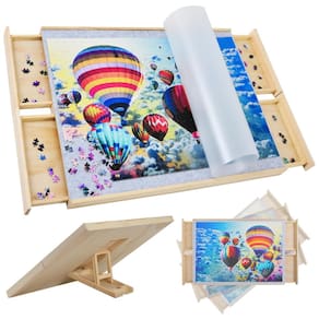 Tabuleiro de quebra-cabeça inclinável MERNUNUX 1500 Piece com 4 gavetas 27x36cm