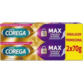 Corega Ultra Creme Fixador de Próteses Dentárias, Sem Sabor,