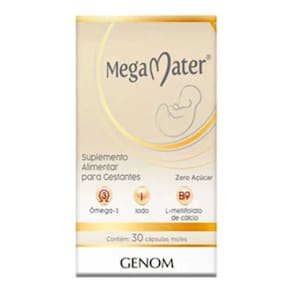 Suplemento Alimentar Mega Mater Para Gestantes 30 Cápsulas