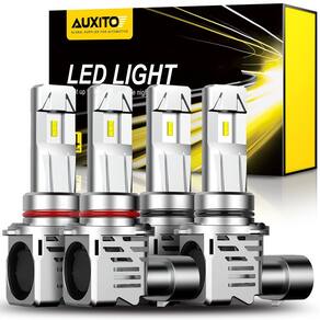 Lâmpadas Combo AUXITO 9005 9006 Halogen 60000LM 6500K (pacote com 4)