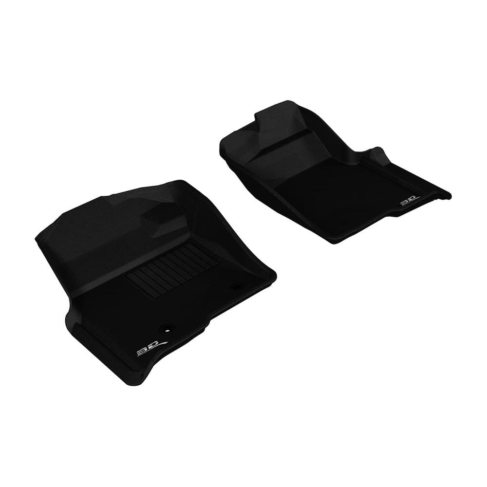 Tapete de chão 3D MaxPider Front Row para Ford F-150 Kagu Rubber