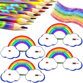 Conjunto de lápis, pacote com 36, 4E`s Novelty Rainbow Valentine`s Day
