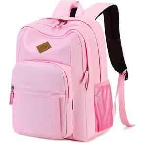 Mochila Abshoo Girls resistente à água de poliéster rosa claro