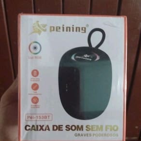 Caixa de som sem fio peining Pei-153BT graves poderosos led