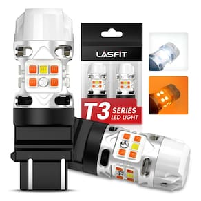 Lâmpada LED LASFIT 3157 Switchback T3 3057 4157 Sinal de direção frontal