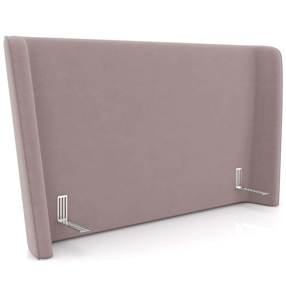 Cabeceira Cama Box Casal 140cm Nilo P05 Veludo Rosê - Lyam Decor