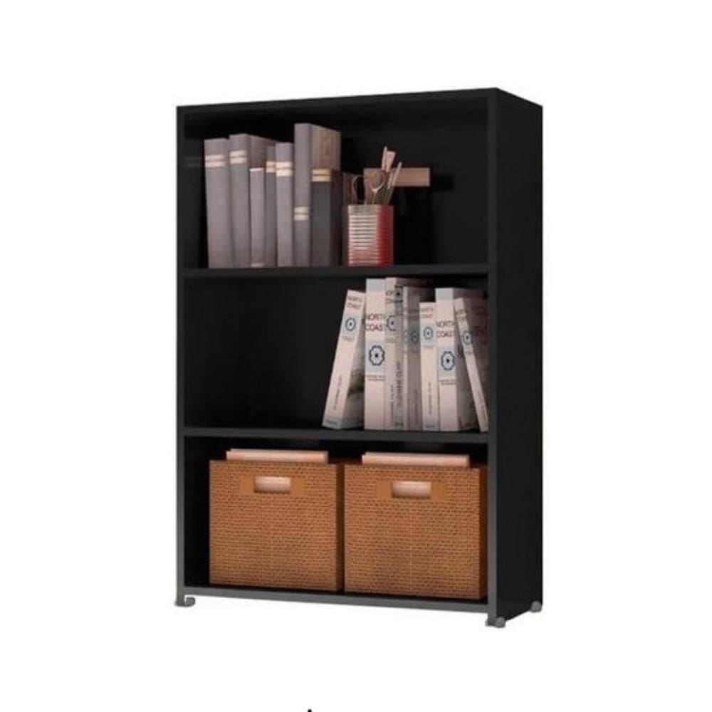 Armario Escritório Multiuso Livreiro 2 Prateleiras Faroe