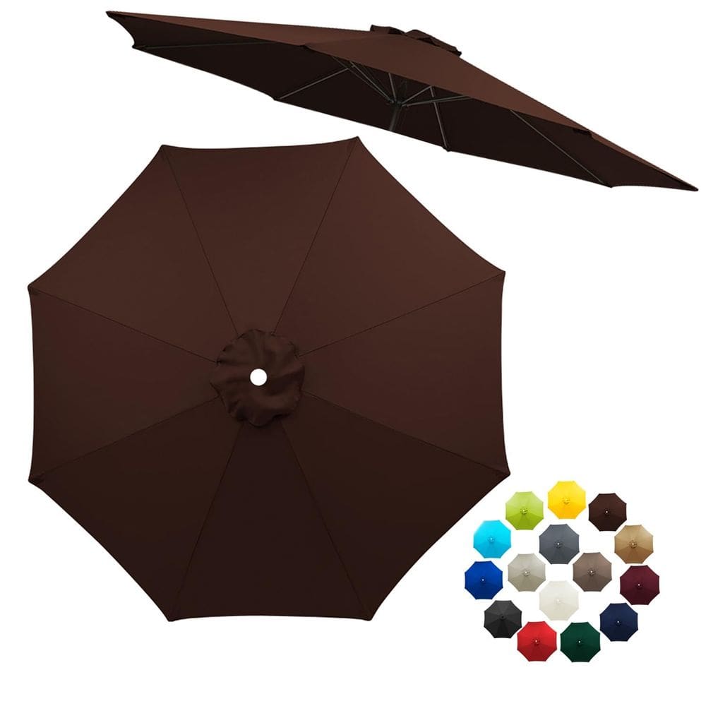 Substituição do dossel de guarda-chuva de pátio, café de 10 pés, proteção UV