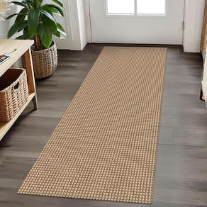 Tapete Runner EARTHALL, tecido 60x150cm, algodão lavável, antiderrapante