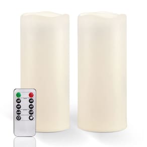 Velas sem chama Homemory Waterproof com controle remoto 10x4