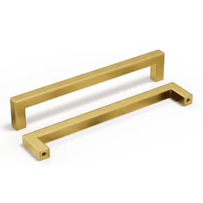 Alças de gabinete homdiy Gold 192 mm Hole Centers, pacote com 6